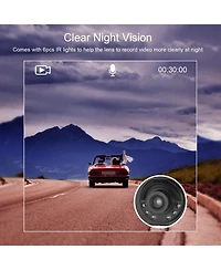 Neewer 1080P Car Dvr Camera Dash Cam Camcorder 90 Degree Angle Loop Recording Night Vison