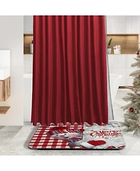 Clara Clark 14-Piece Complete Holiday Bathroom Decor and Accessory Set with Bath Rugs and Shower Caddy Set