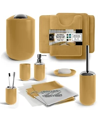 Clara Clark Complete Bathroom Set with Bath Rugs