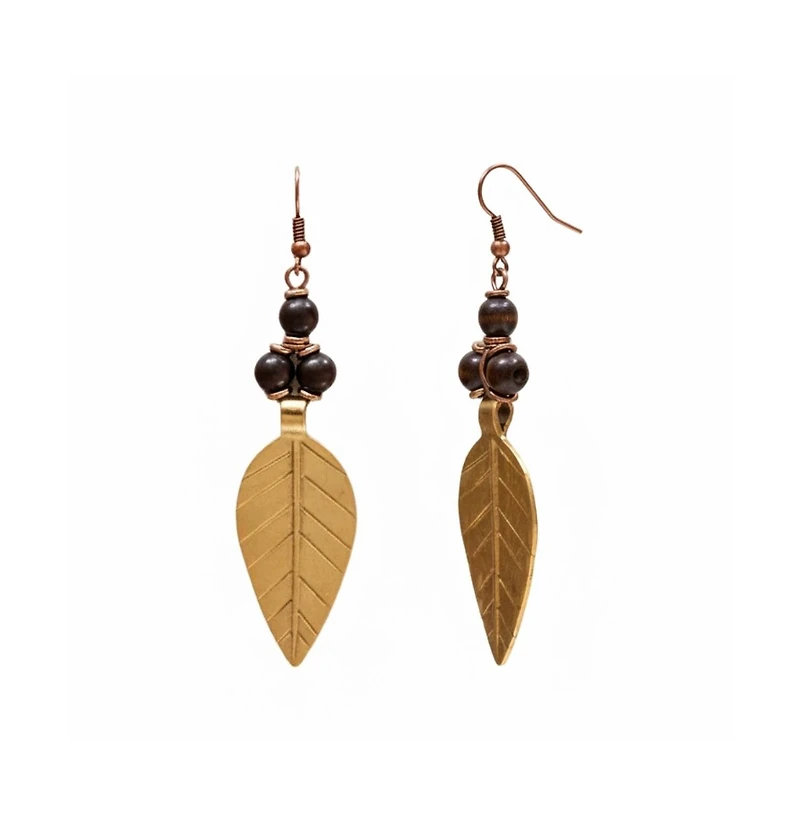 Kendi Amani Acacia Leaf Earrings