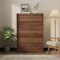 gaomon 5 Drawers Nightstand for Bedroom, Wooden Small Bedside Table Cabinet with Large Storage and Anti-Tip Device, Modern End Side Table Night Stand