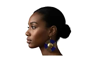 Kendi Amani Sanaa African Beaded Earrings - Handcrafted Kenyan Statement Jewelry