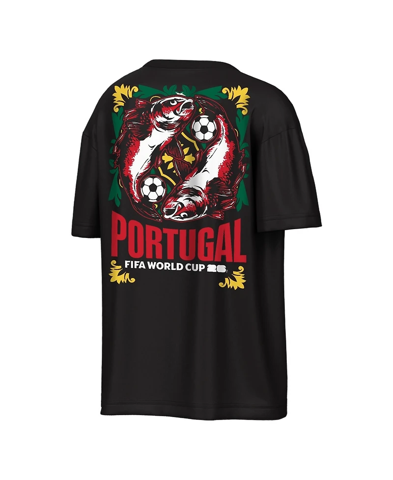 Outerstuff Men's Black Portugal Fifa World Cup 2026 Rally Oversized T-Shirt