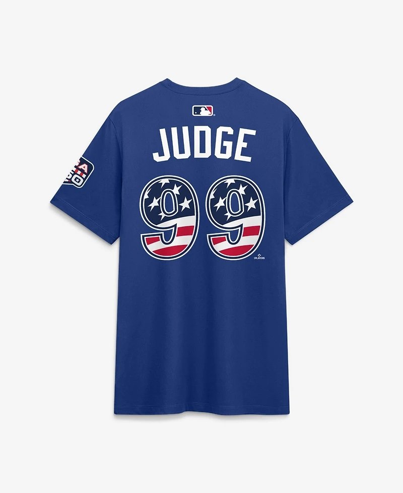 Nike Men's 2026 All-Star Game American League Aaron Judge Rush Blue Name & Number T-Shirt