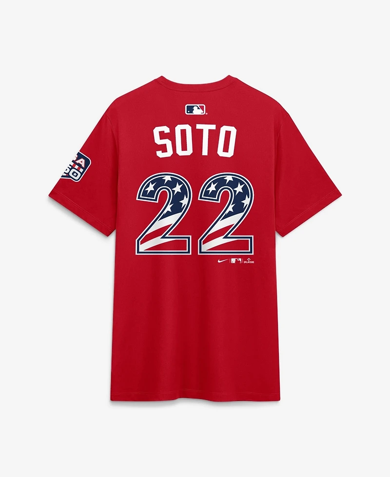 Nike Men's 2026 All-Star Game National League Juan Soto Red Name & Number T-Shirt