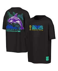 Outerstuff Men's Black Fifa World Cup 2026 Seattle Big City Poster T-Shirt