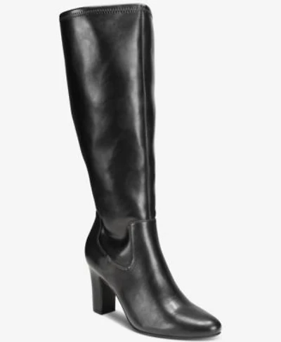Style Co Womens Mollyy Stretch Almond Toe Tall Boots Macys Exclusive