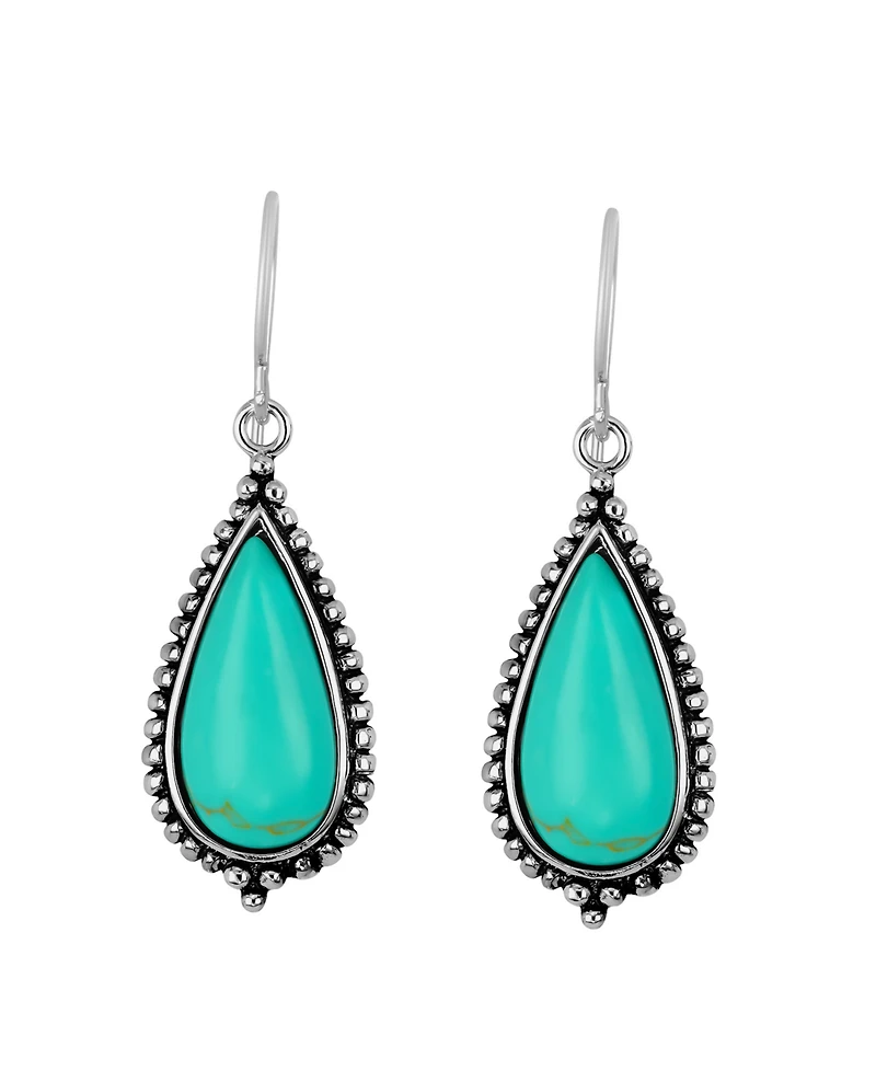 Macy's Turquoise Teardrop Earrings
