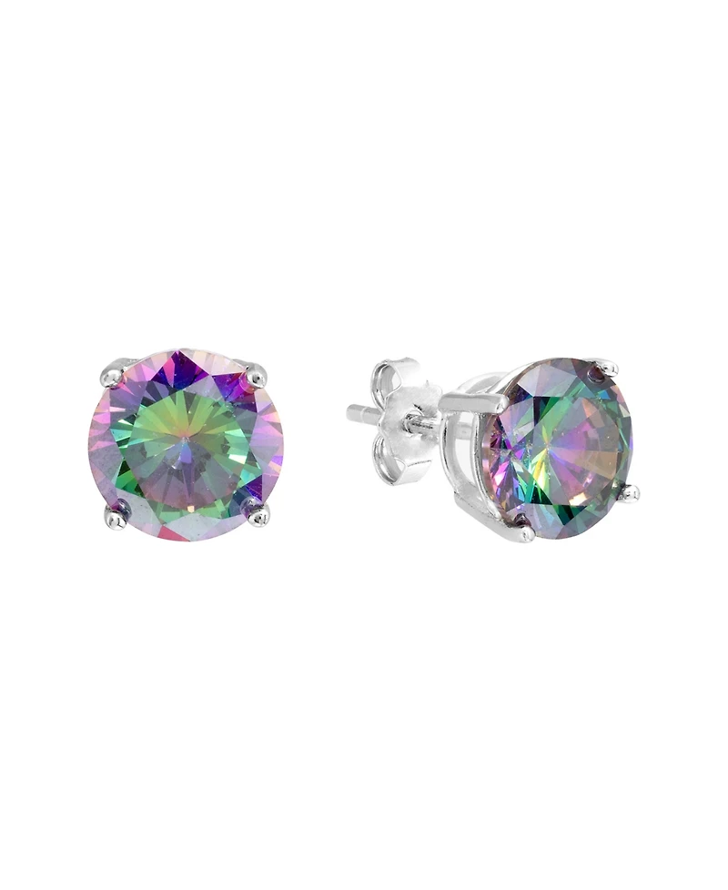 Macy's 8mm Mystic Cubic Zirconia Basket Stud Earrings