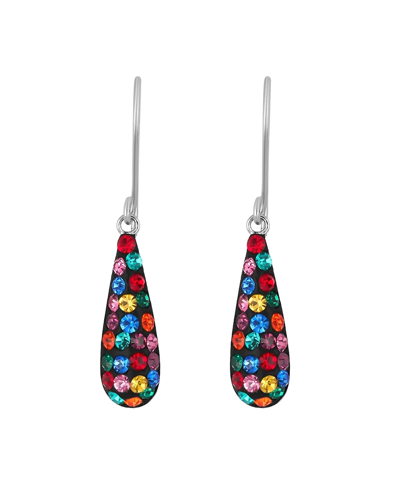 Macy's Pave Crystal Teardrop Earrings