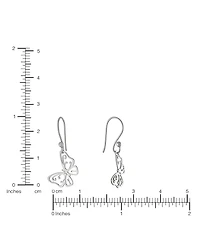 Macy's Laser Cut Butterfly Drop Earrings