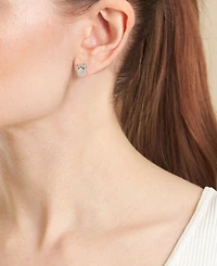 Macy's Cubic Zirconia Pave Dog Paw Stud Earrings