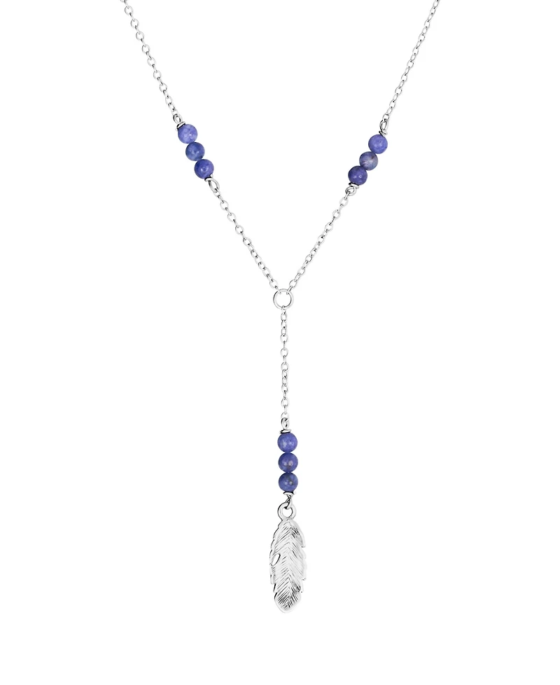 Macy's Double Teardrop Beaded 16" +2" Mirror Y-Necklace