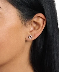 Macy's Cubic Zirconia Open Clover Stud Earrings