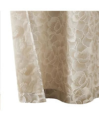 5th Avenue Lux Shelton Burn Out Grommet Window Curtain Panel Pair 2 Piece Window Curtain