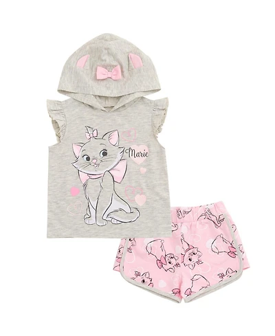 The Aristocats Marie Girls' (5-16) Cosplay 2-Piece Hooded Tank and Shorts Set
