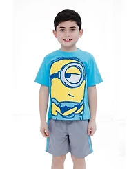 Minions Toddler Boys' (2T-4T) Athletic 2-Piece T-Shirt and Shorts Set