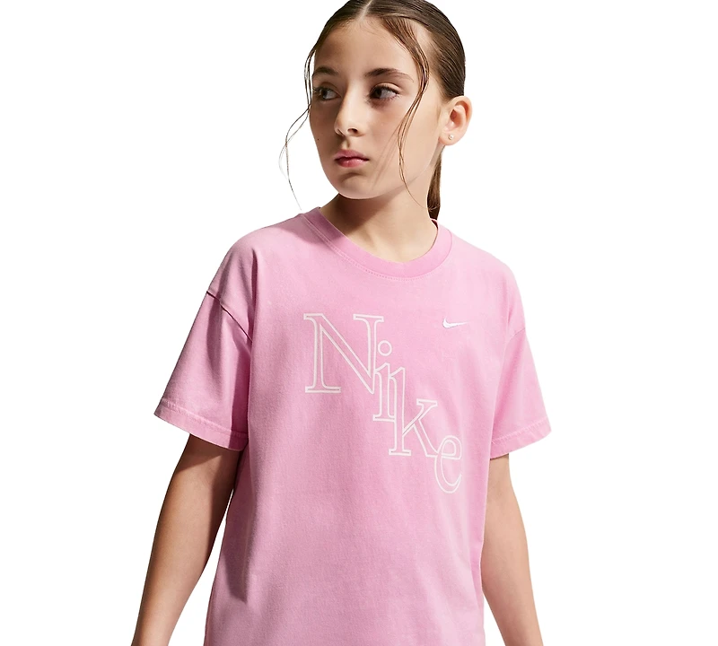 Nike Girls' 7-16 Sportswear Short-Sleeve T-Shirt
