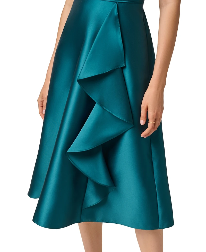 Adrianna Papell Women's One-Shoulder Fit & Flare Midi Dress