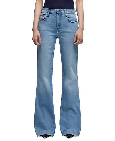 7 for All Mankind Women's Dojo Tailorless Flare-Leg Jeans