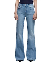 7 for All Mankind Women's Dojo Tailorless Flare-Leg Jeans