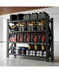 Streamdale Furniture 5000 Lbs Heavy Duty 4-Shelf Adjustable Metal Garage Storage Unit
