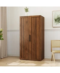 Streamdale Furniture Freestanding Kitchen Pantry Cabinet with Doors and Shelves