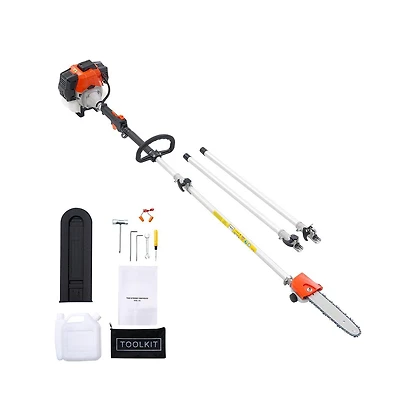 Sugift Gas Pole Saw 43CC 2 Stroke Gas Powered Pole Saws with 10 in Cutting Bar