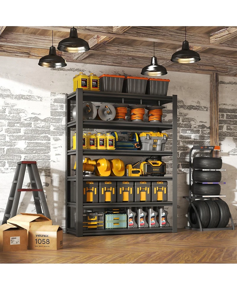 Streamdale Furniture 6-Tier Heavy Duty Metal Garage Storage Shelving Unit