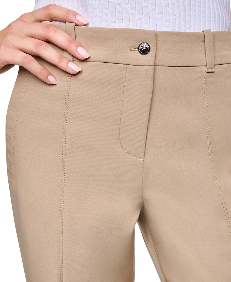 Dkny Women's Seamed Bi-Stretch Flare-Leg Pants