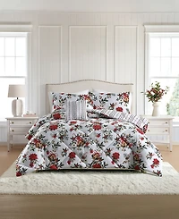 Lenox Christmas Trimmings 4-Piece Comforter Set, Full/Queen