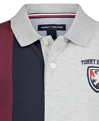 Tommy Hilfiger Boys' 8-20 Color-Block Stripe Short-Sleeve Polo Shirt