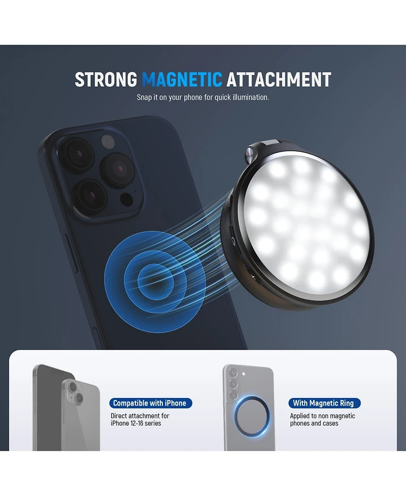 Neewer NL48R Led Video Light with 900mAh, CRI95 for select iPhone models