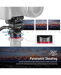 Neewer GM24 Camera Tripod with 6.6lb, 3kg for Arca Swiss for Compact Video Cameras Dslr Cameras