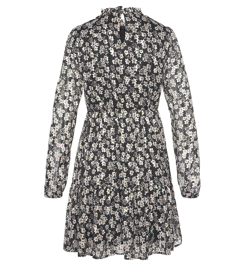 Lascana Women's Long Sleeve Floral Pattern Dress