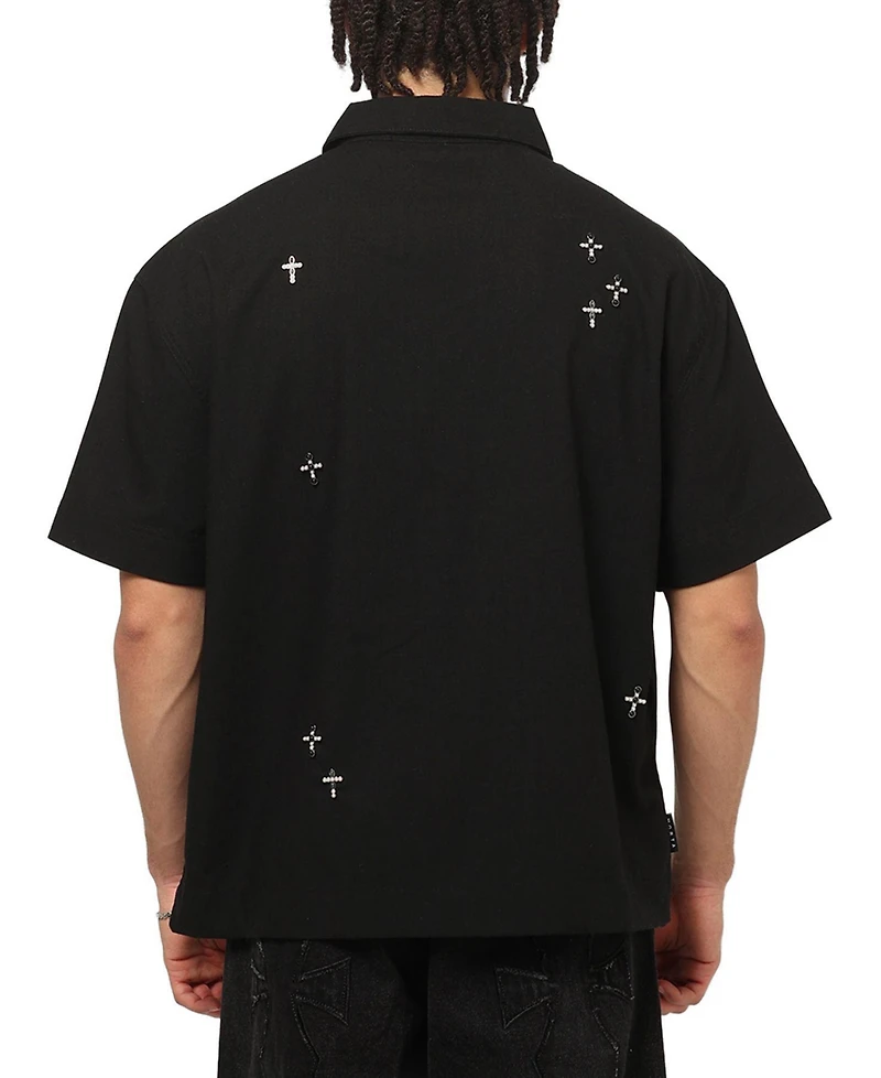 Saint Morta Men's Credo Linen Button Up Shirt