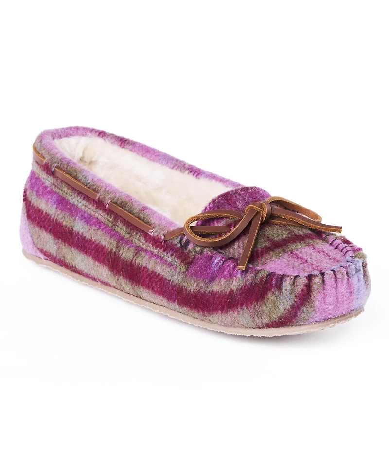 Minnetonka Women's Cally Plaid Slippers