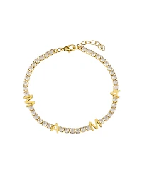 Unwritten Cubic Zirconia "Mama" Tennis Bracelet