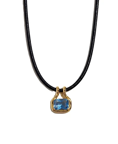 The M Jewelers Colored Cubic Zirconia Pendant Necklace