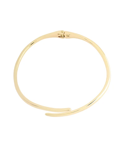 Robert Lee Morris Soho Gold Fluid Bypass Round Collar Necklace