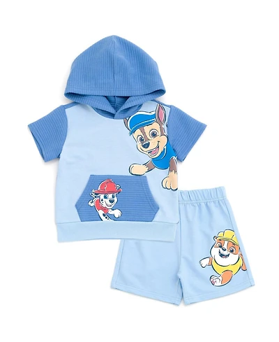 Paw Patrol Toddler Boys' 2-Piece (2T- 4T)Hooded Tee and Shorts Set