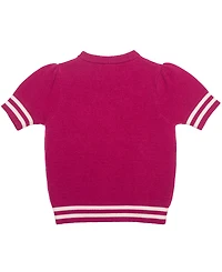 Disney Girls' 2T-6X Minnie Mouse Sweater Varsity Skirt, 2-Piece Set