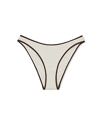Reiss Women's Johannah Tipped Shirred Bikini Bottoms