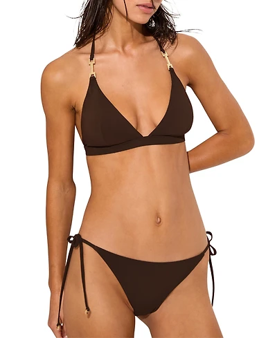 Reiss Women's Riah Low-Rise Side-Tie Bikini Bottoms