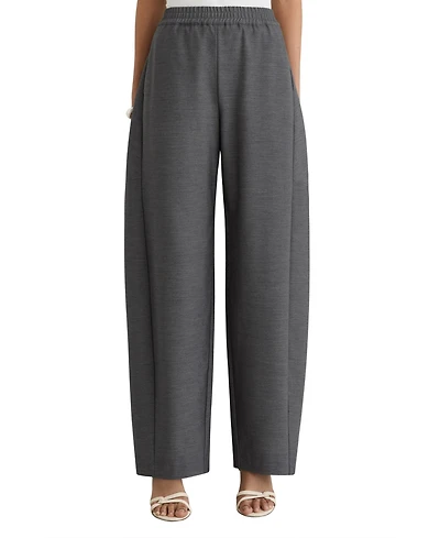 Reiss Women's Elle Pull-On Barrel-Leg Trousers