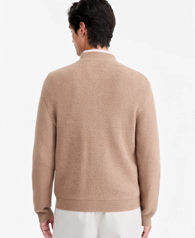 Alfani Men's Textured Zip Bomber Sweater, Macy's Exclusive