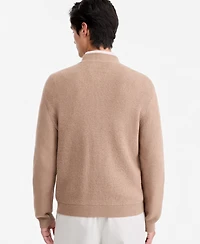 Alfani Men's Textured Zip Bomber Sweater, Macy's Exclusive