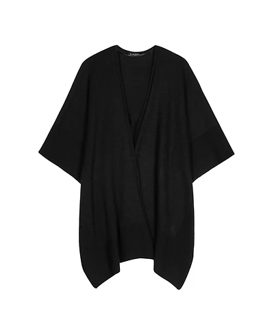 Lauren Ralph Texture Edge Knit Ruana