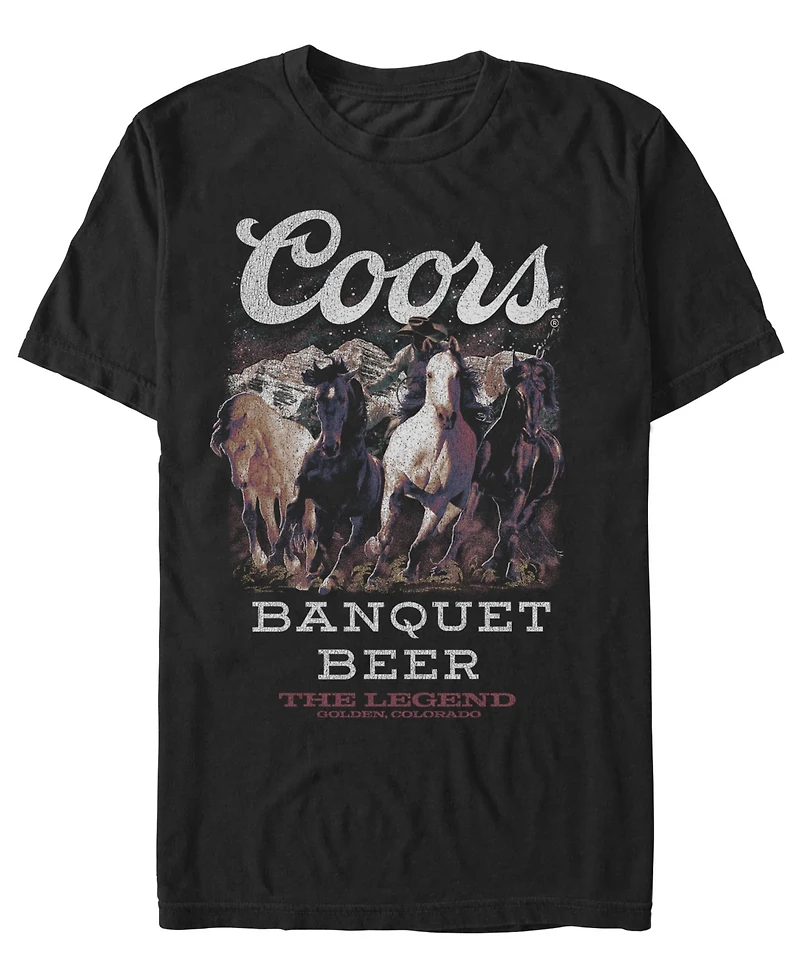 Fifth Sun Men's Coors Coors Horses T-Shirt