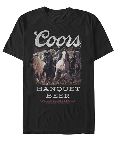 Fifth Sun Men's Coors Coors Horses T-Shirt